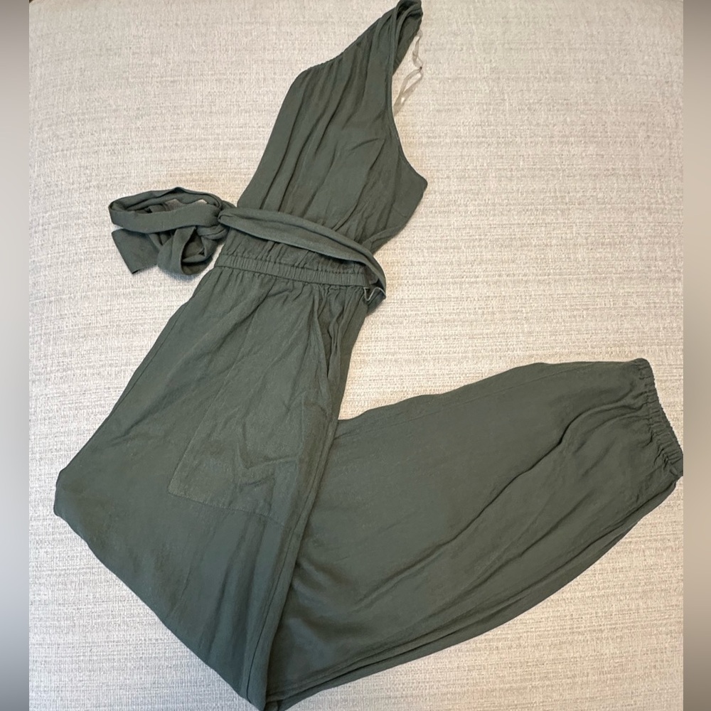 American Eagle Outfitters Olive Jumpsuit